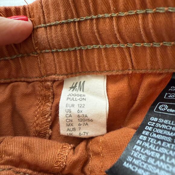 H&M Boys Cotton Pull-On Jogger Pants Bundle Elastic Drawstring Waist Size 6X-7 - Picture 3 of 6